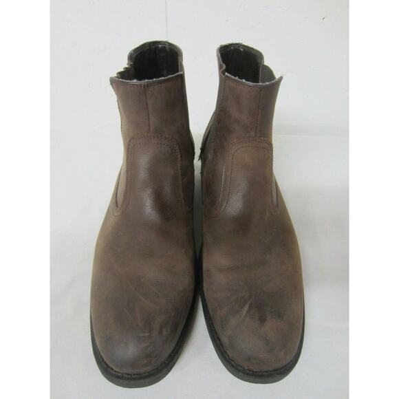Dockers Brown Oil Tanned Leather Elastic Gusset Campus Monk Ankle Boots 11M main image 8
